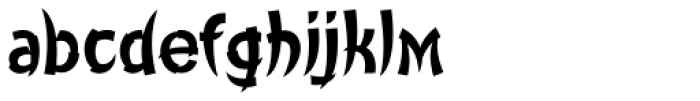 Churchward Chinatype Medium Font LOWERCASE