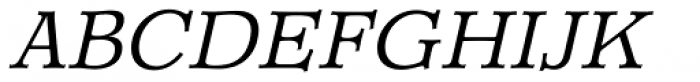 Churchward Newstype Light Italic Font UPPERCASE