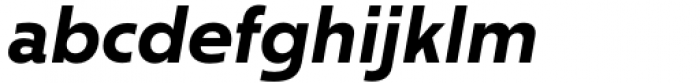 Churchward Typestyle Bold Oblique Font LOWERCASE