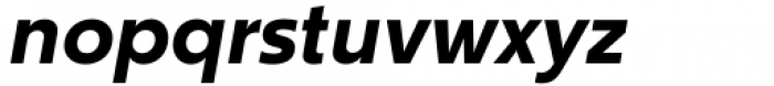 Churchward Typestyle Bold Oblique Font LOWERCASE