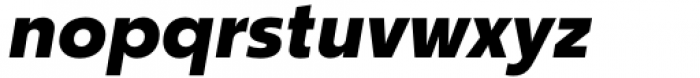 Churchward Typestyle Ex Bold Oblique Font LOWERCASE