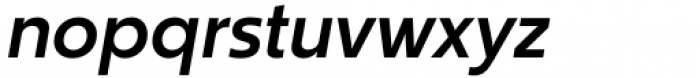 Churchward Typestyle Oblique Font LOWERCASE
