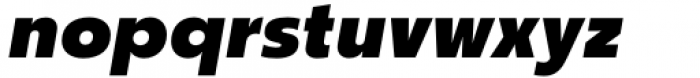 Churchward Typestyle Ultra Bold Oblique Font LOWERCASE