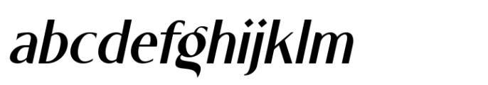 Churek Oblique Font LOWERCASE