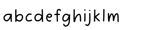 Chutpen Regular Font LOWERCASE