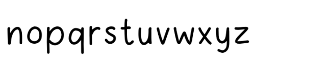 Chutpen Regular Font LOWERCASE