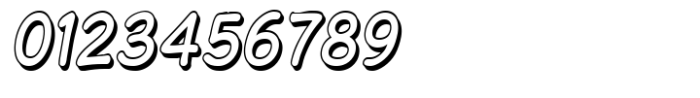 Chyletoon Condensed Italic 3D Font OTHER CHARS