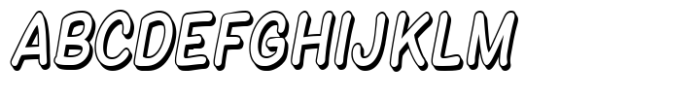 Chyletoon Condensed Italic 3D Font
