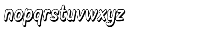 Chyletoon Condensed Italic 3D Font LOWERCASE