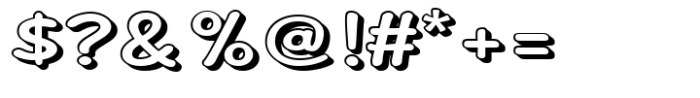 Chyletoon Expanded 3D Font OTHER CHARS