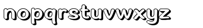 Chyletoon Expanded 3D Font LOWERCASE