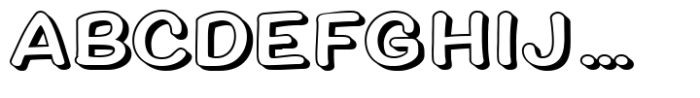 Chyletoon Expanded Caps 3D Font