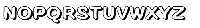 Chyletoon Expanded Caps 3D Font LOWERCASE