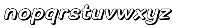Chyletoon Expanded Italic 3D Font LOWERCASE