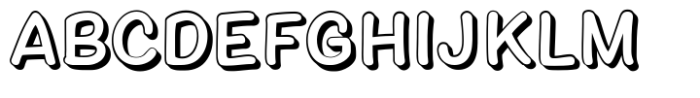 Chyletoon Regular 3D Font UPPERCASE