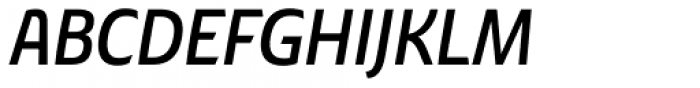 Chypre Cond Demi Italic Font UPPERCASE