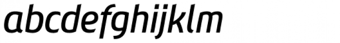 Chypre Cond Medium Italic Font LOWERCASE