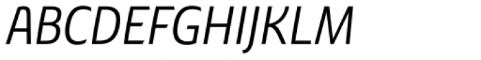 Chypre Cond Regular Italic Font UPPERCASE