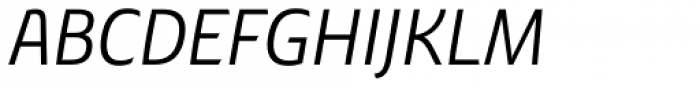 Chypre Norm Regular Italic Font UPPERCASE