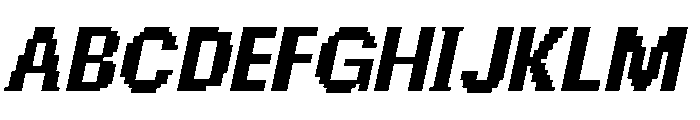 Chalmers Bricked Slanted Font UPPERCASE