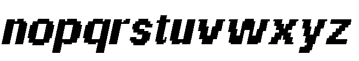 Chalmers Bricked Slanted Font LOWERCASE
