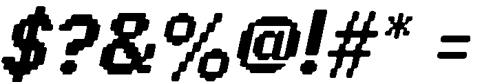 Chalmers Cobbled Slanted Font OTHER CHARS