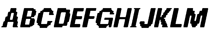 Chalmers Cobbled Slanted Font UPPERCASE