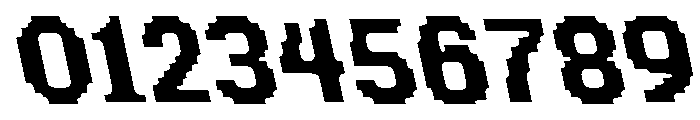Chalmers Pinched Backslanted Font OTHER CHARS