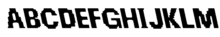 Chalmers Pinched Backslanted Font UPPERCASE