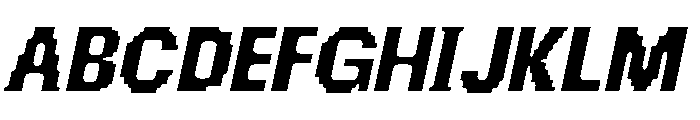Chalmers Pinched Slanted Font UPPERCASE