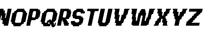 Chalmers Pinched Slanted Font UPPERCASE
