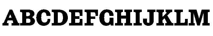 Chantier Bold Font UPPERCASE