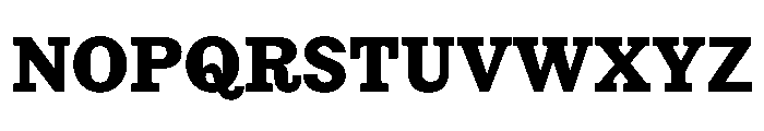 Chantier Bold Font UPPERCASE