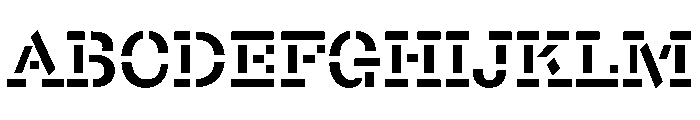 Chantier Constructed Font UPPERCASE