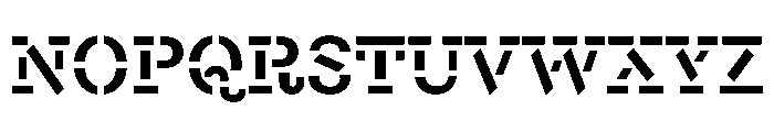 Chantier Constructed Font UPPERCASE