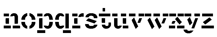 Chantier Constructed Font LOWERCASE