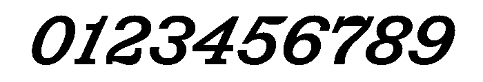 Chantier Italic Font OTHER CHARS