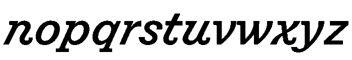 Chantier Italic Font LOWERCASE
