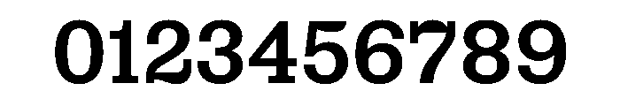 Chantier Regular Font OTHER CHARS