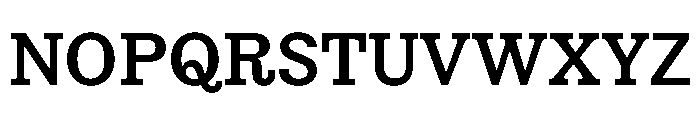 Chantier Regular Font UPPERCASE