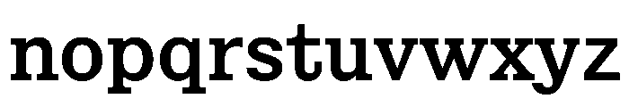Chantier Regular Font LOWERCASE