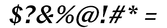 Chap MediumItalic Font OTHER CHARS