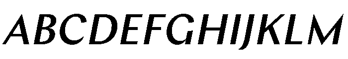 Chap MediumItalic Font UPPERCASE