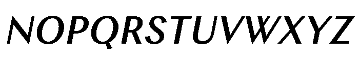 Chap MediumItalic Font UPPERCASE