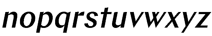 Chap MediumItalic Font LOWERCASE