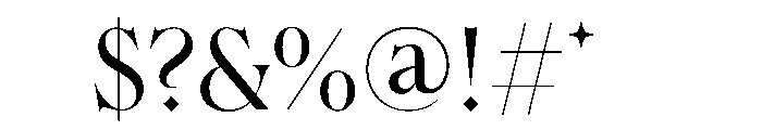 Charlottenburg Choices Font OTHER CHARS