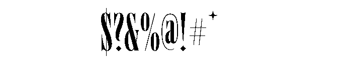 Charlottenburg Compressed Font OTHER CHARS