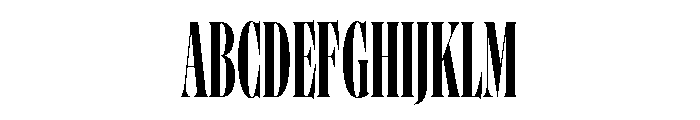 Charlottenburg Compressed Font UPPERCASE