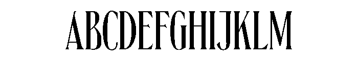 ChateauGrande Condensed Font UPPERCASE