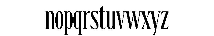 ChateauGrande Condensed Font LOWERCASE
